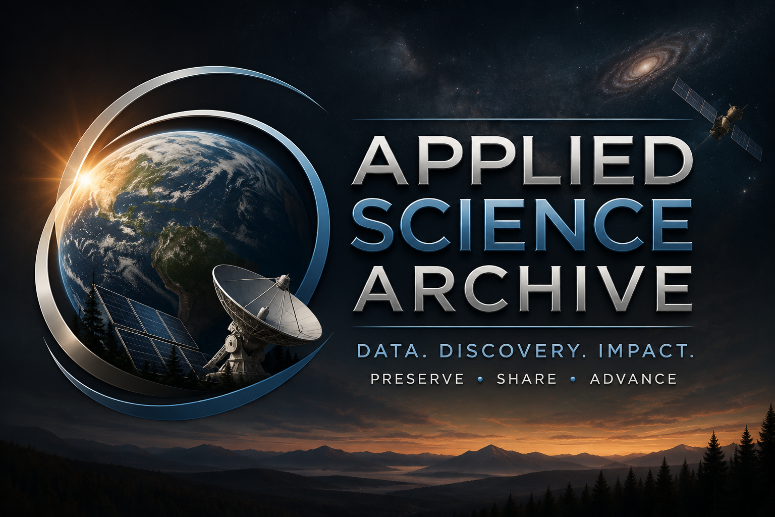 Applied Science Archive logo and science imagery